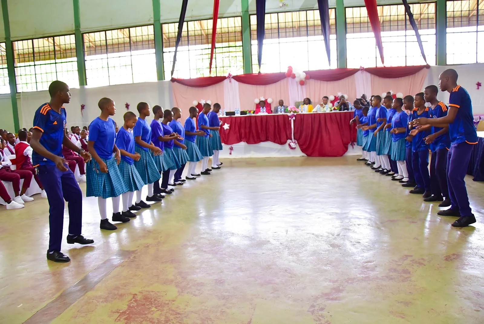 Students performing together at the 2025 graduation celebration
